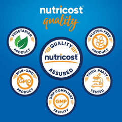 Nutricost PS capsules closeup highlights vegetarian-friendly capsules.