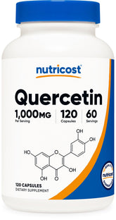 Nutricost Quercetin 1000mg bottle front view for daily wellness support
