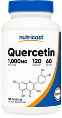 Nutricost Quercetin 1000mg bottle front view for daily wellness support