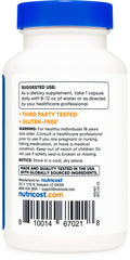 Nutricost label highlights non-GMO and gluten-free status for shoppers