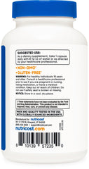 Nutricost Veggie capsules inside view highlighting plant-based capsules.