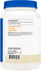 Nutricost label image highlights GMP and NSF certifications for trust