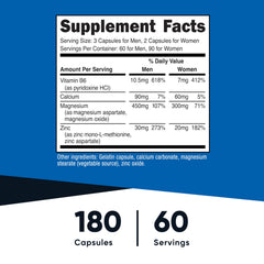 Nutricost ZMA capsules close-up highlighting size and texture.