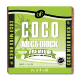 Nutrifield coco coir mega brick block expands into a growing medium