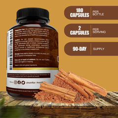 NutriFlair Ceylon Cinnamon capsules for daily wellness support.
