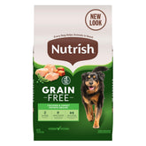Nutrish grain-free chicken-sweet-potato 13lb bag on display for grain-free meals