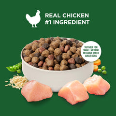 Nutrish Rachael Ray natural dog food with added vitamins and minerals for daily nutrition.