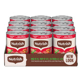 Nutrish Real Beef & Pumpkin pate can showing real beef for protein