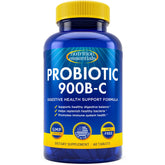 Nutrition Essentials probiotics bottle front promoting vegan gut support