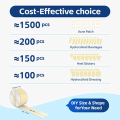 Nutritiontree 1in x 16.4ft roll pre-cut for easy dressing customization