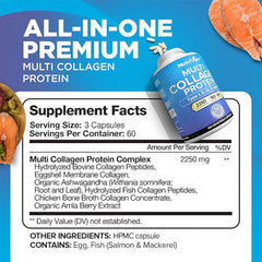 Nutrivein collagen capsules close-up highlights tasteless, easy-to-swallow servings