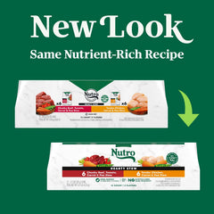 Nutro Hearty Stew grain-free label signals grain-free nutrition.