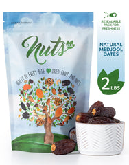 NUTS U.S. Medjool dates on a kitchen counter, fresh harvest from California desert.