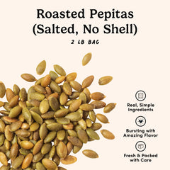 Nuts.com pepitas as hiking snack, protein and minerals on the go.