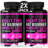 NuttraFaza Nighttime weight loss pills bottle front for convenient nightly use