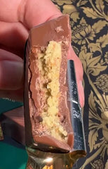 Nutty and Fruity Dubai Chocolate Bars serving idea, convenient individual wrappers for on-the-go.