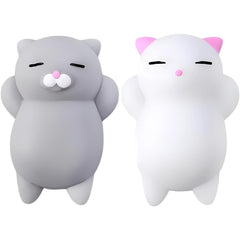 Nutty Toys Squishy Cat Set close-up of kawaii kittens for stress relief and focus.