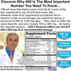 Nuturna Neuroturna label showing nutrition facts and the 18-in-1 blend