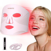 NVBOTY LED light therapy mask front view for even tone and glow