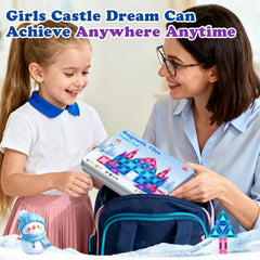 NVHH Mini Magnetic Tiles Travel Set 40PCS with compact case for easy storage.