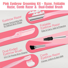 NXPPYY curved eyebrow trimmer follows brow arcs for smooth shaping