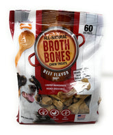 Nylabone Beef Broth Bones packaging closeup for easy recognition.