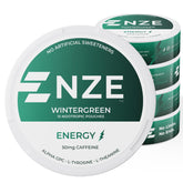 NZE Caffeine Nootropic Pouches Wintergreen can front for quick energy
