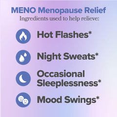 O Positiv MENO capsules close-up highlighting convenient daily servings for symptom management.