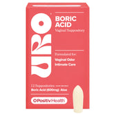 O Positiv URO boric acid vaginal suppository pack for daily balance support