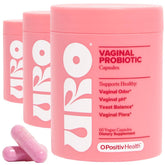 O Positiv URO bottle front view for premium vaginal health support