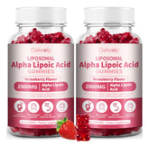 Oakevlp liposomal alpha lipoic acid gummies bottle shows 2000 mg per serving.