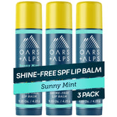 Oars + Alps lip sunscreen SPF 18 tube close-up for UV lip protection