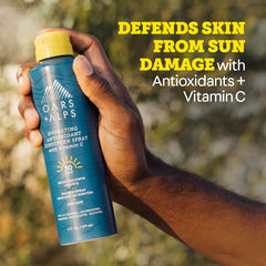 Oars + Alps sunscreen resists water and sweat for outdoor activities.