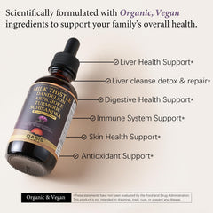 OASIS FORCE Organic Milk Thistle seeds close-up for natural detox ingredients