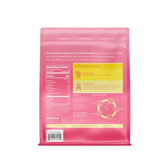 Oath Nutrition Clear Whey Raspberry Lemonade shaker with refreshing drink