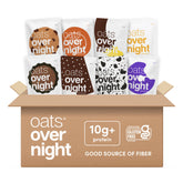 Oats Overnight Salted Toffee flavor ready to mix for a protein breakfast