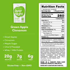 Oats Overnight Green Apple Cinnamon night-prep in fridge for next-morning fueling.