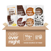 Oats Overnight S'mores flavor close-up, protein-packed breakfast option for busy mornings.