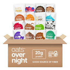 Oats Overnight Ultimate Variety Pack front view, convenient protein breakfast option
