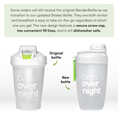 Oats Overnight green apple cinnamon flavor close-up, bright taste with fiber support.