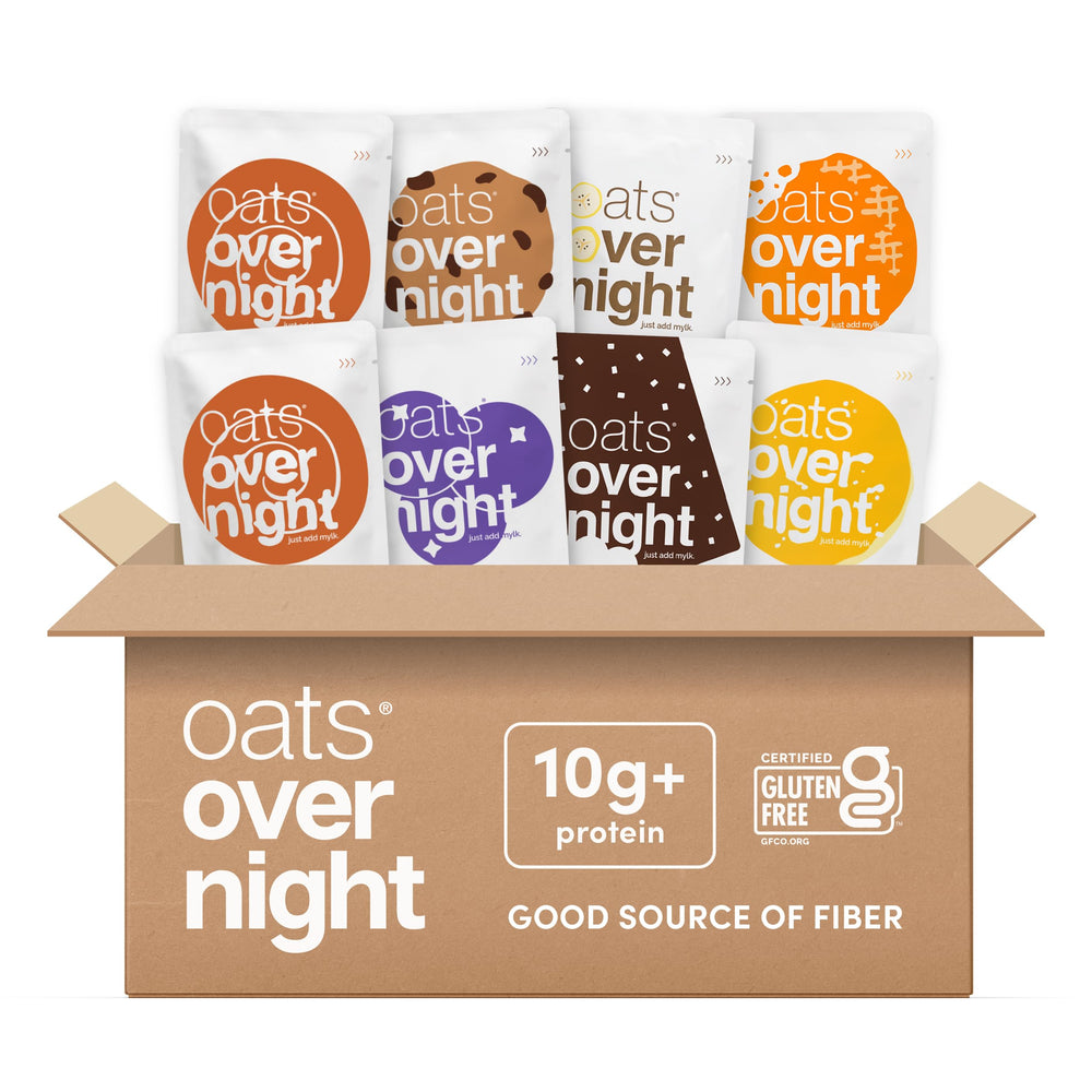 Oats Overnight vegan banana bread flavor, convenient breakfast for busy mornings