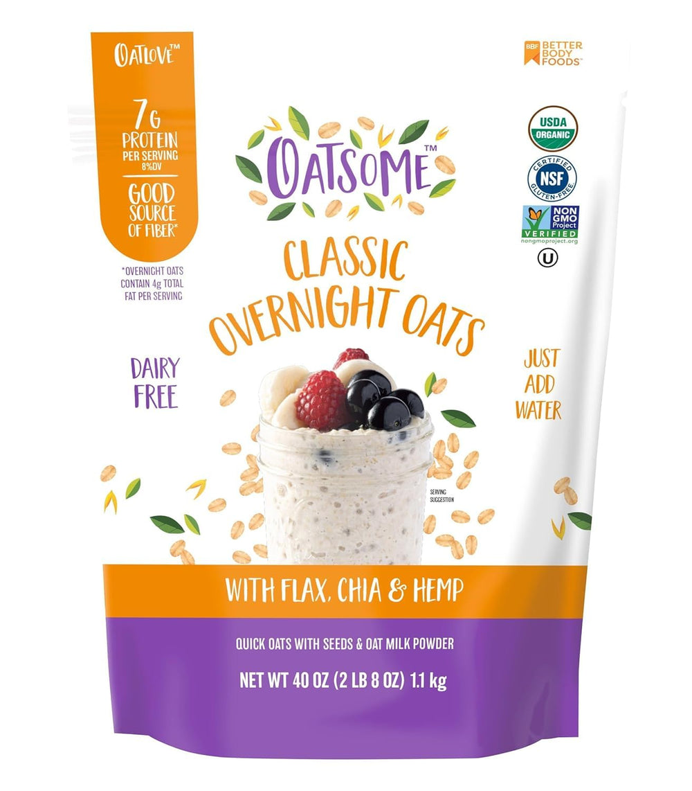 Oatsome overnight oats with chia seeds for a protein-packed breakfast