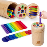 oazoxcx wooden color sorting toy closeup promotes color recognition and motor skill practice