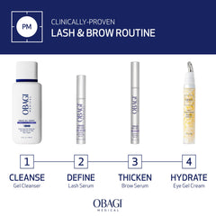 Obagi Nu-Cil ingredients include hyaluronic acid for hydrated brow texture.