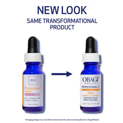 Obagi Professional-C 20% Serum packaging shown for easy daily routine.
