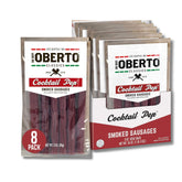 Oberto Oh Boy Classics Cocktail Pep smoked sausages front pack, grab-and-go snack.