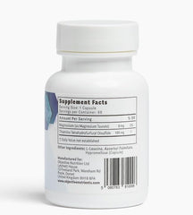 Objective Nutrients Thiamax B1 bottle label highlights magnesium complex and absorption