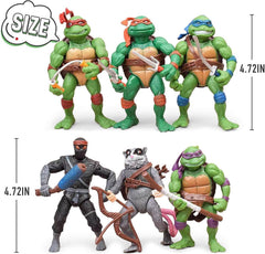 OBXAVV turtles action figures articulation points enable dynamic poses