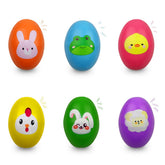 OCBTOW Easter wooden shake egg with patterns for kids' sensory play.