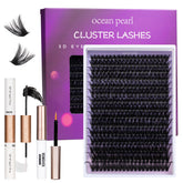 Ocean Pearl lash clusters kit open for a DIY salon-look at home.